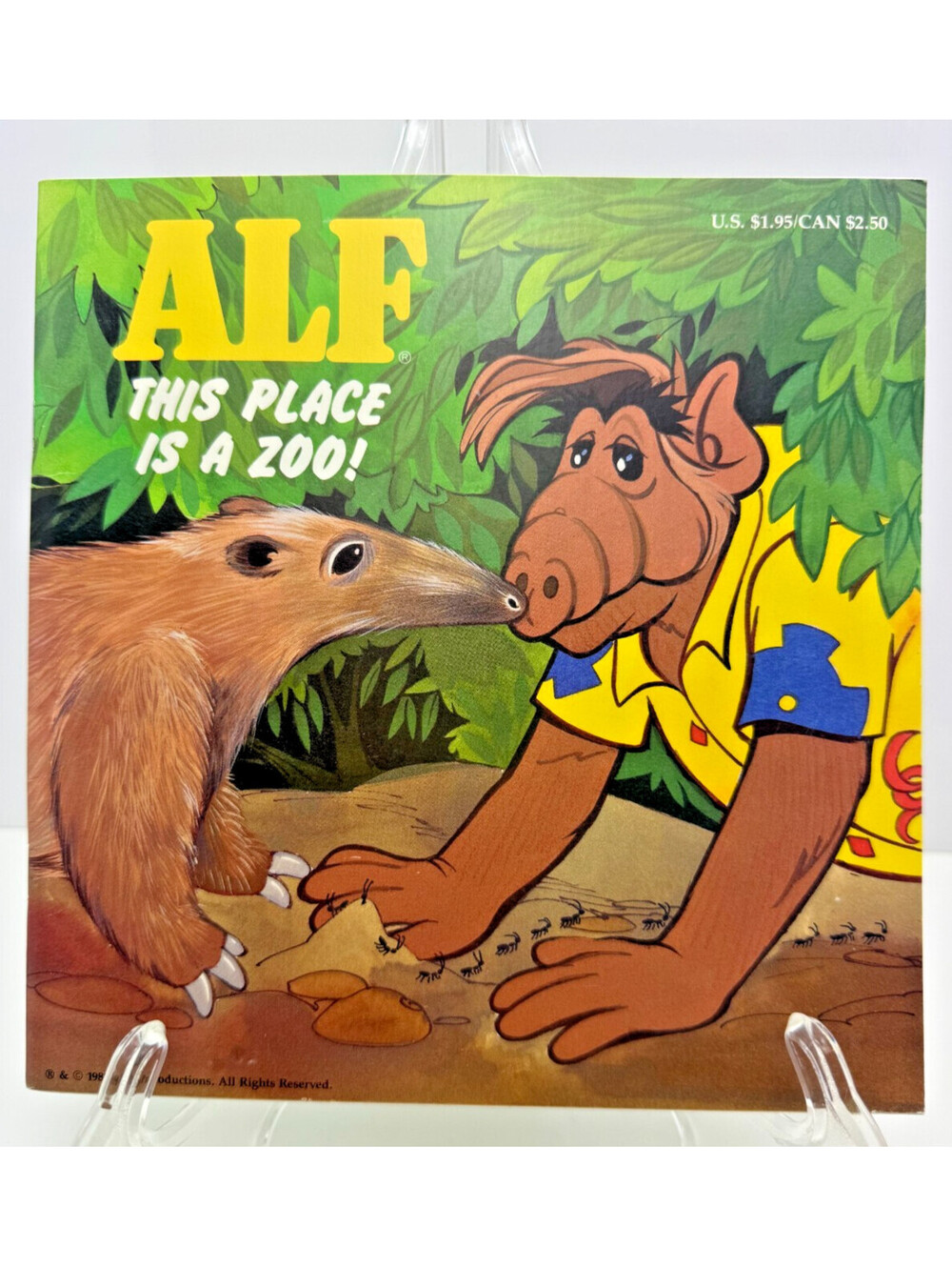 Vtg 1989 Alf This Place Is A Zoo Alien Productions Softcover Childrens Book TV